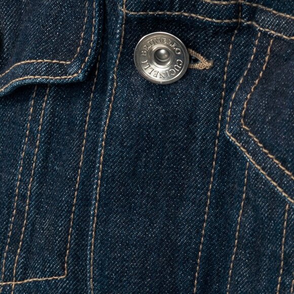 Brunello Cucinelli SS/22 Blue Cotton-Denim Jean Jacket - Picture 12 of 16
